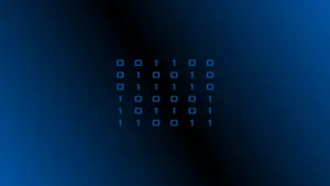 Blue Binary Programming Wallpaper
