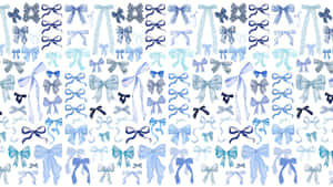 Blue Bow Collection Wallpaper
