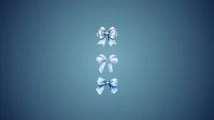 Blue Bow Collection Wallpaper