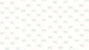 Blue Bow Pattern Background Wallpaper