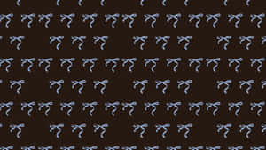 Blue Bow Pattern Design Wallpaper