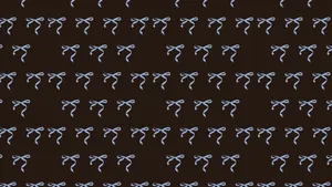 Blue Bow Pattern Design Wallpaper