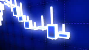 Blue Candlestick Chart Stock Market Wallpaper