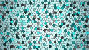 Blue Ceramic Mosaic Wallpaper