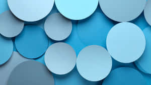 Blue Circle Pattern Design Wallpaper