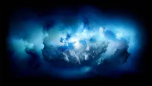 Blue Cloud Psychedelic 4k Wallpaper