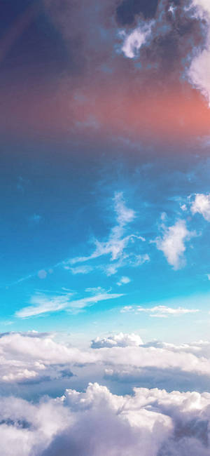 Blue Clouds Aeshetic Phone Wallpaper