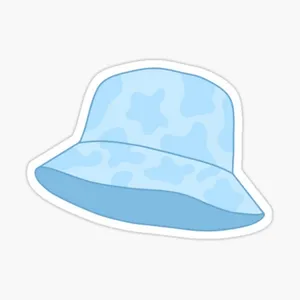 Blue Cow Print Bucket Hat Wallpaper