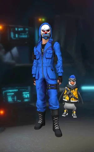 Blue Criminal Bundle With Penguin Wallpaper