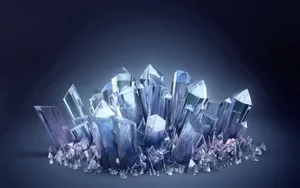 Blue Crystal Minerals Wallpaper