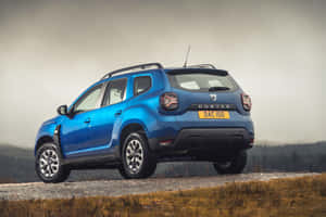 Blue Dacia Duster S U V Outdoor Wallpaper