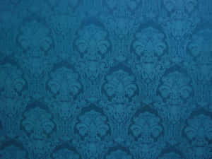 Blue Damask Pattern Texture Wallpaper