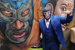 Blue Demon Mexican Professional Wrestler Wallpaper