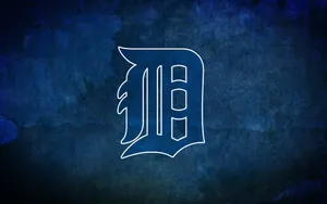 Blue Detroit Tigers Symbol Wallpaper