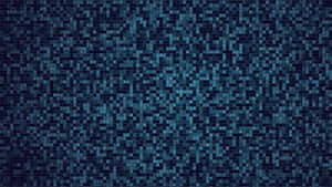 Blue Digital Pixel Pattern Wallpaper