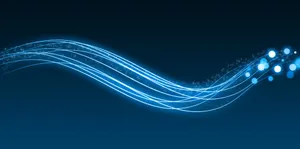Blue Digital Wave Background Wallpaper
