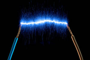 Blue Electric Current Wallpaper