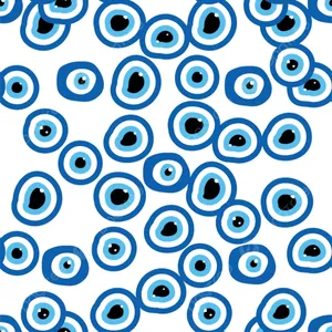 Blue_ Evil_ Eye_ Pattern Wallpaper