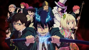 Blue Exorcist Characters Readyfor Battle Wallpaper