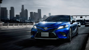 Blue Exterior Camry Toyota 4k Wallpaper