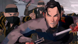 Blue Eye Samurai Action Scene Wallpaper