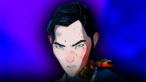 Blue Eye Samurai Intense Stare Wallpaper