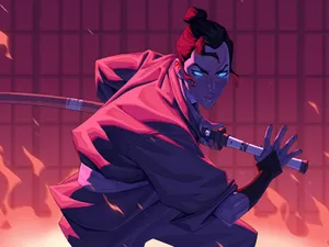 Blue Eye Samuraiin Action Wallpaper