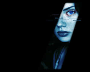 Blue Eyes Intrigued Horror Wallpaper