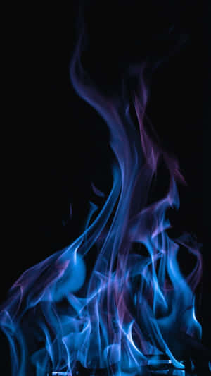 Blue Flame Elegance Wallpaper