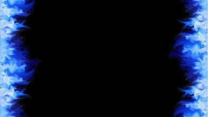 Blue Flames Leaves Wallpaper