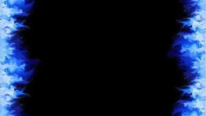 Blue Flames Leaves Wallpaper