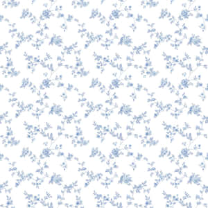 Blue Floral Pattern Background Wallpaper
