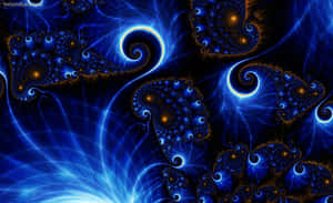 Blue_ Fractal_ Artistry Wallpaper