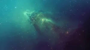 Blue Galaxy Space Vortex Wallpaper