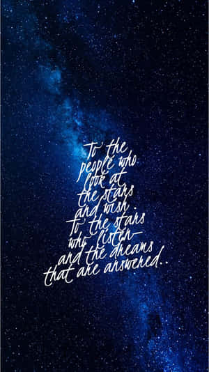 Blue Galaxy Stars Acotar Quote Wallpaper