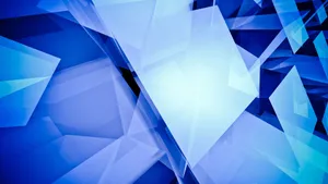 Blue Geometric Abstract Shapes Wallpaper
