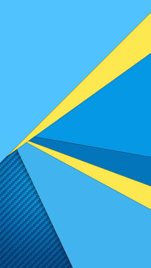 Blue Geometric Artwork Wallpaper