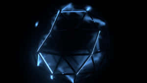 Blue_ Geometric_ Light_ Formation Wallpaper