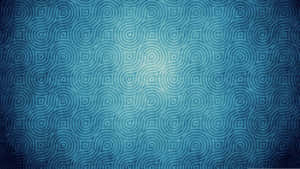 Blue Geometric Spiral Pattern Wallpaper