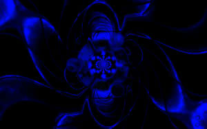 Blue Glowing Electric Power Wallpaper