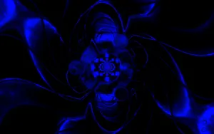 Blue Glowing Electric Power Wallpaper