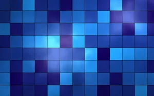 Blue Gradient Mosaic Background Wallpaper