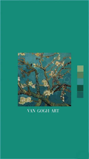 Blue Green Aesthetic Van Gogh Art Wallpaper