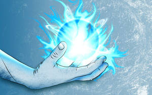 Blue Hand Charging Rasengan Wallpaper