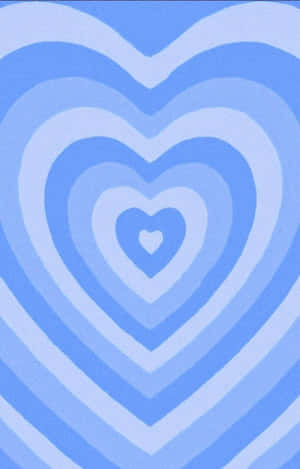 Blue Heart Aesthetic Wallpaper Wallpaper