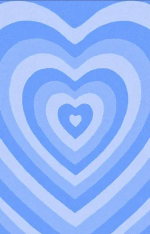 Blue Heart Aesthetic Wallpaper Wallpaper