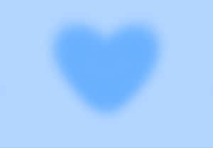 Blue Heart Aura Background Wallpaper