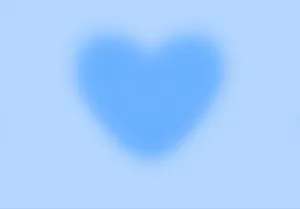 Blue Heart Aura Background Wallpaper