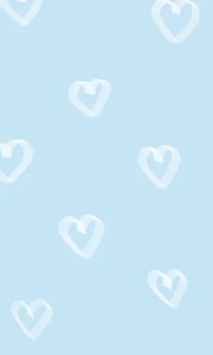 Blue Hearts Aesthetic Wallpaper Wallpaper