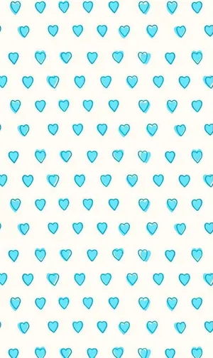Blue Hearts Pattern Background Wallpaper